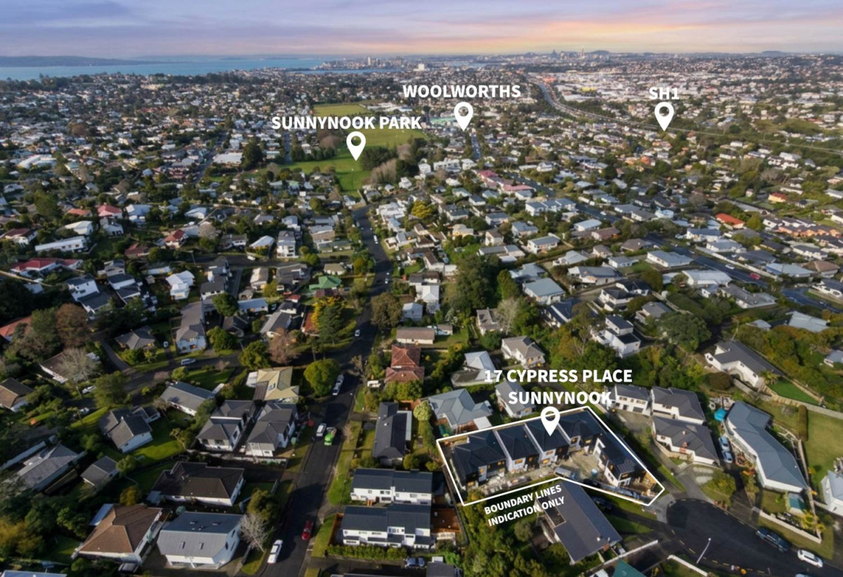 10-year Builder Guarantee, Double Westlake school zone, Brandnew standalone 5 beds 3 baths home with garage, Lot2/17 Cypress Place, Sunnynook, Auckland