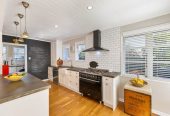 685m2 section, 170m2 Renovated 3 beds (1 ensuite) 2 baths house with double garage, Built-in pizza oven & wine fridge, Central heating, new long run roof, COC for new electrical wiring & new CCC for the professionally completed extension, Fully fenced and gated, 11 Alamein Road, Panmure, Auckland