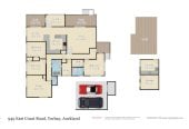 928m2 section, 3 beds + study 2 baths house with carport, 949 East Coast Road, Torbay, Auckland