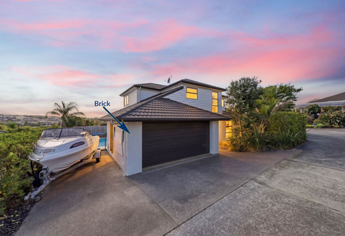 453m2 section, Brick & Panoramic Sea Views, 4 beds 2.5 baths house with double garage, 3 Tainui Street, Torbay, Auckland