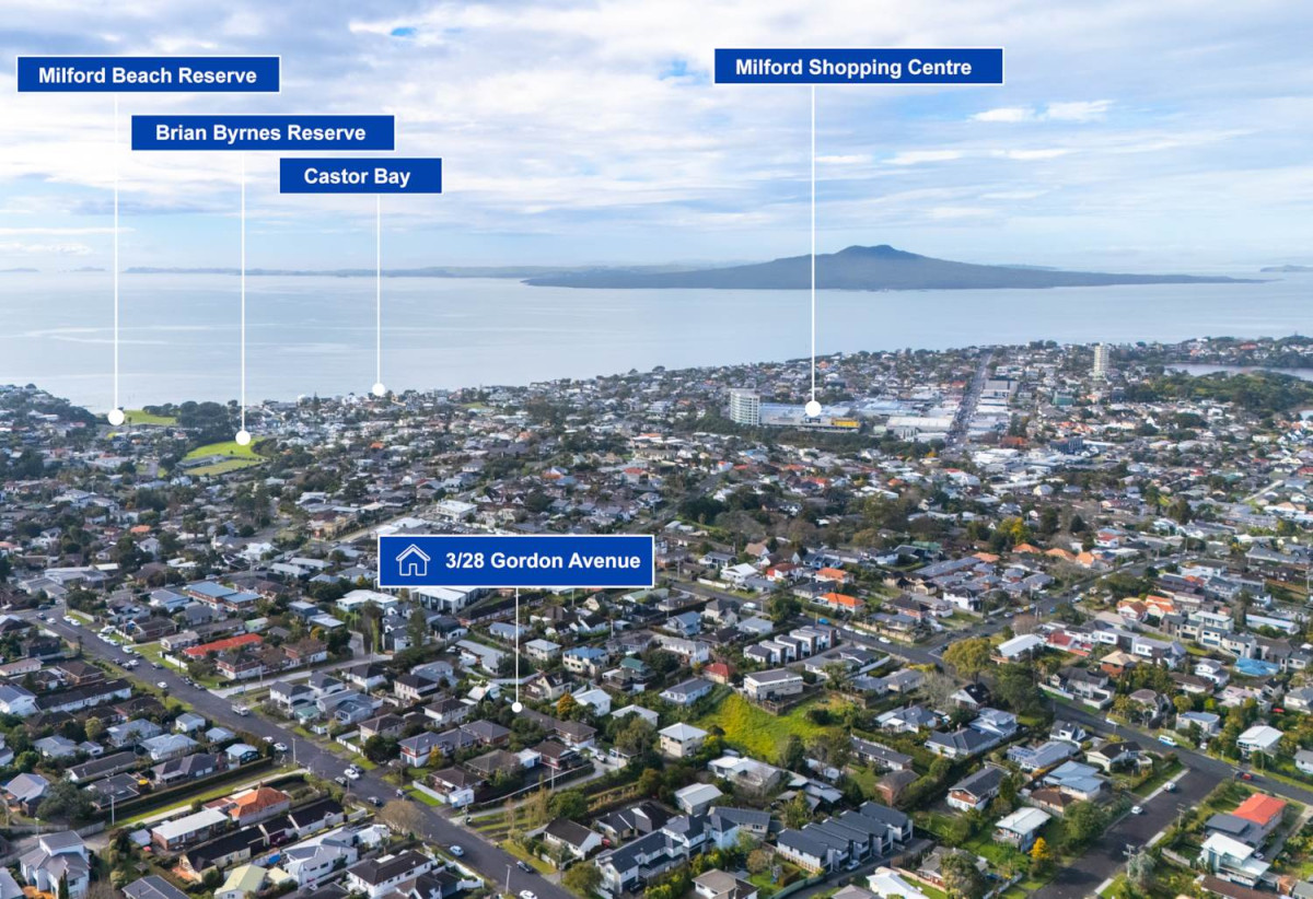 Double Westlake school zone, Renovated Brick and tile 3 beds 1 bath home with carport, 3/28 Gordon Avenue, Milford, Auckland