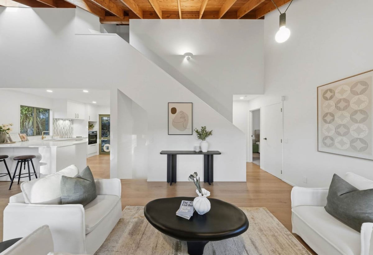 Rangitoto College and Westlake school zone, 708m2 section, Renovated 3 beds 2 baths house with double garage, 6 Tree Fern Trail, Campbells Bay, Auckland