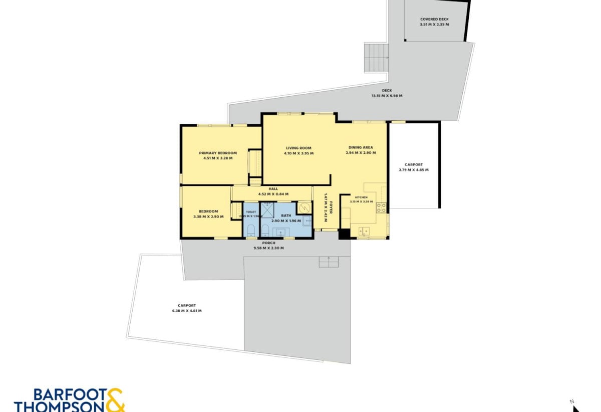 Once over 10 years, Standalone 2 beds 1.5 baths house with carport, 64B Frederick Street, Hillsborough, Auckland
