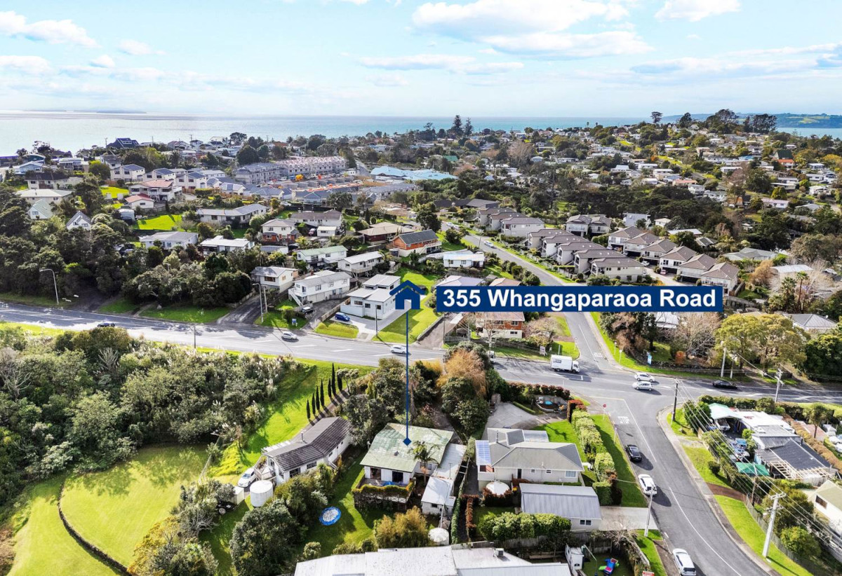 943m2 section, Tenants in place – income from day one, 2 beds 1 bath house with carport, Near beaches, shops, schools, transport, 355 Whangaparaoa Road, Stanmore Bay, Auckland
