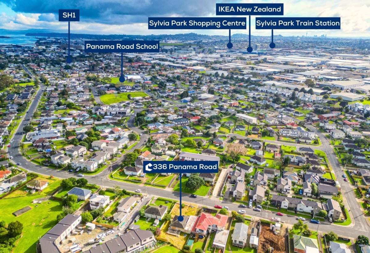 675m2 section with great Tamaki River view, RC, EPA issued, offering great development potential (6-lot proposed subdivision: 2 freestanding and 4 terraced homes), 3 beds 1 bath house, 336 Panama Road, Mt Wellington, Auckland