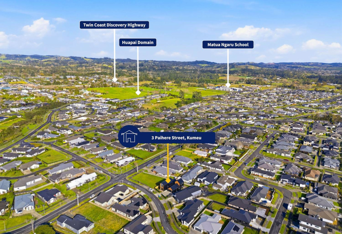 Home and income, 571m2 section, 2 kitchens, Brandnew 5 beds + study 4.5 baths house with double garage and 2 beds granny, 3 Paihere Street, Huapai, Auckland