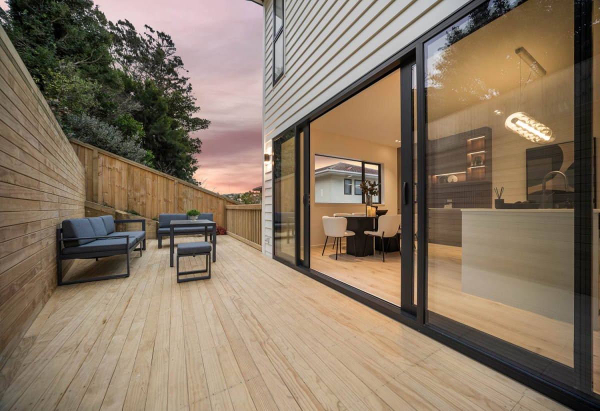 Brandnew, Lot 1: 4 Bedrooms | 2.5 Bathrooms | 2 Living Areas | Single Garage | Balcony with Sea Views | Private Yard; Lot 2: 4 Bedrooms | 2.5 Bathrooms | Single Garage; Lot 3: 4 Bedrooms | 4 Bathrooms | 2 Living Areas | Sea Views & Big Decking; Lots 1-3/28 Stapleford Crescent, Browns Bay, Auckland