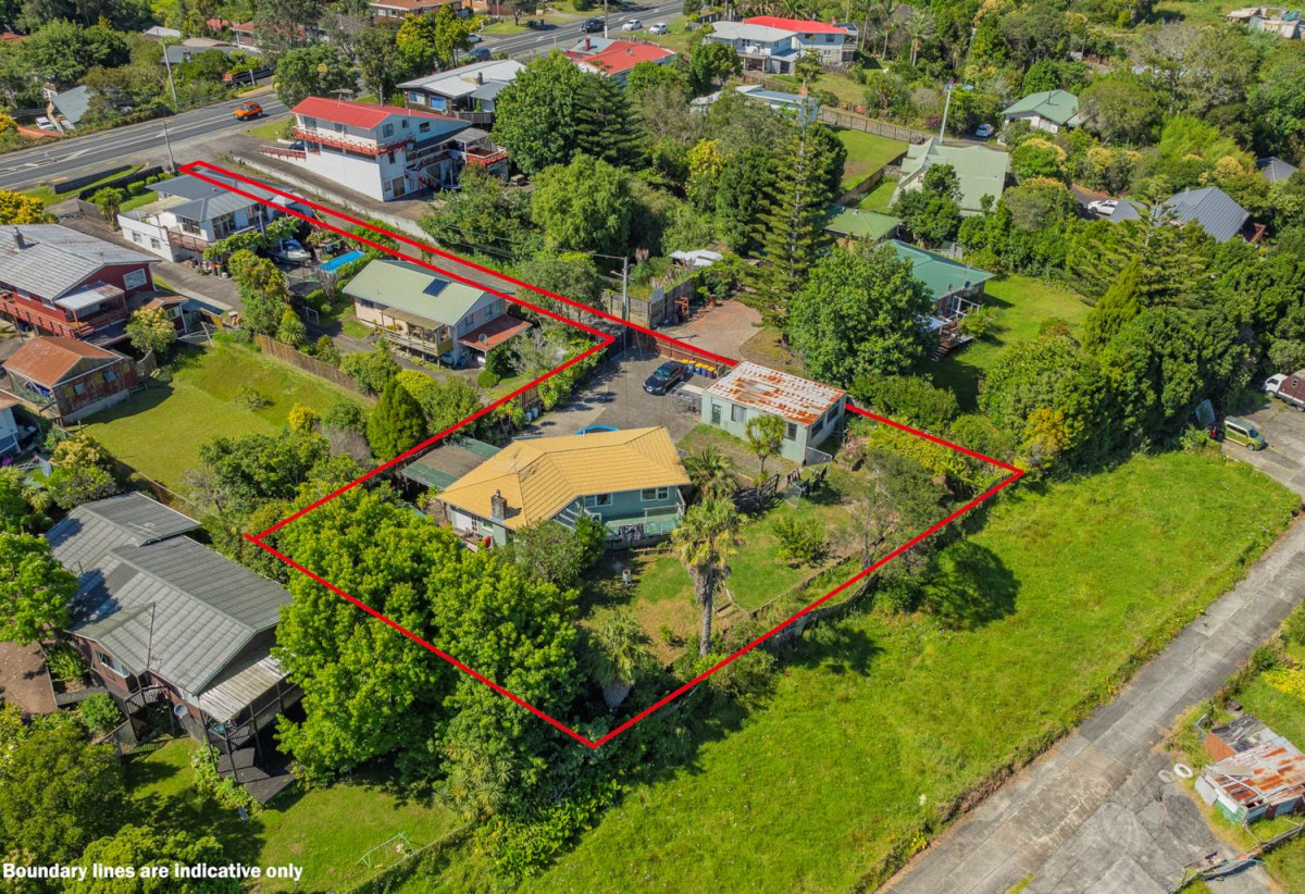 1389m2 section, Premium Development Opportunity with RC + BC + EPA for 9 townhouses (eight 2-bedroom + one 3-bedroom), each with its own parking. 3 beds 1 bath house, 438 Don Buck Road, Massey, Auckland