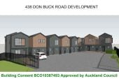 1389m2 section, Premium Development Opportunity with RC + BC + EPA for 9 townhouses (eight 2-bedroom + one 3-bedroom), each with its own parking. 3 beds 1 bath house, 438 Don Buck Road, Massey, Auckland