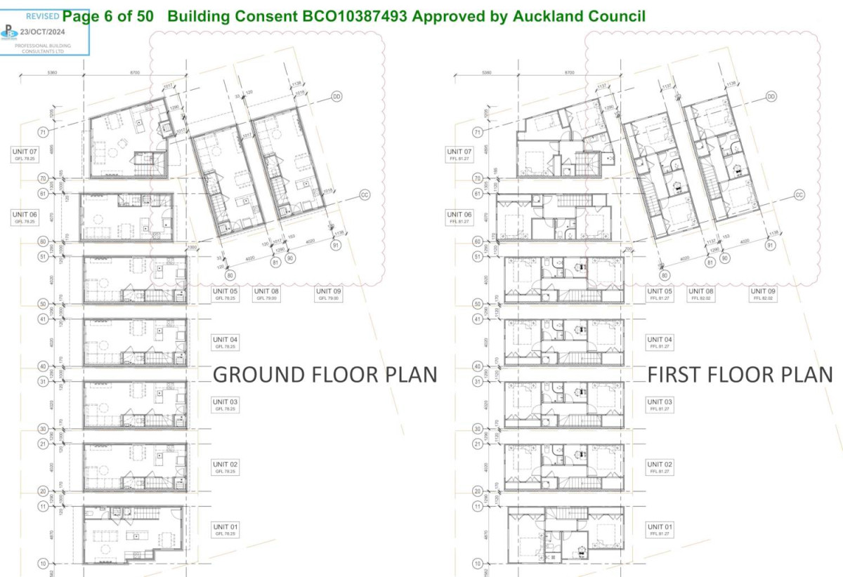 1389m2 section, Premium Development Opportunity with RC + BC + EPA for 9 townhouses (eight 2-bedroom + one 3-bedroom), each with its own parking. 3 beds 1 bath house, 438 Don Buck Road, Massey, Auckland