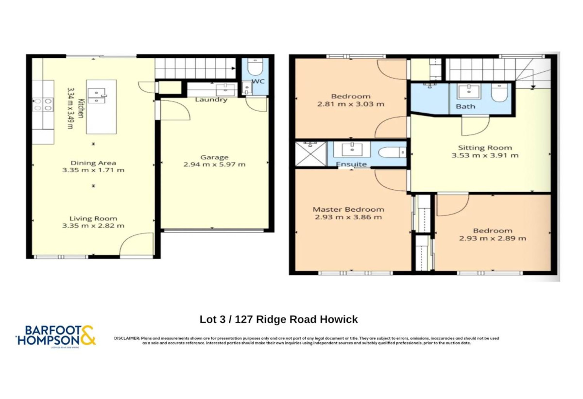 Brandnew freehold 3 beds 2.5 baths home with garage, Lot 3/127 Ridge Road, Howick, Auckland
