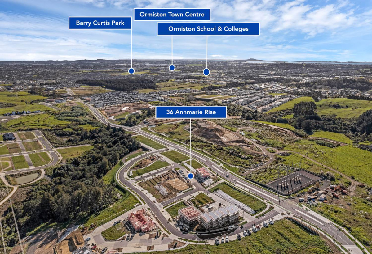 Estimated Completion November 2026, Brandnew freehold 3 beds 1.5 baths home with car park, Ormiston school zone, Lot 82/36 Annmarie Rise, Flat Bush, Auckland