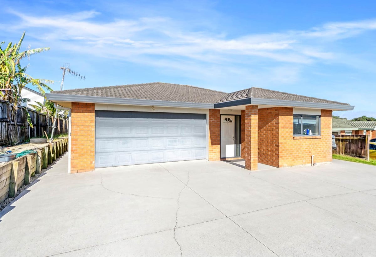 The Perfect First Home Near the Water, 520m2 section, Brick and tile 4 beds 2 baths house with double garage, 48 Bellville Drive, Clendon Park, Auckland