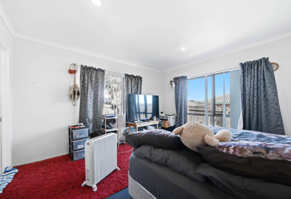The Perfect First Home Near the Water, 520m2 section, Brick and tile 4 beds 2 baths house with double garage, 48 Bellville Drive, Clendon Park, Auckland