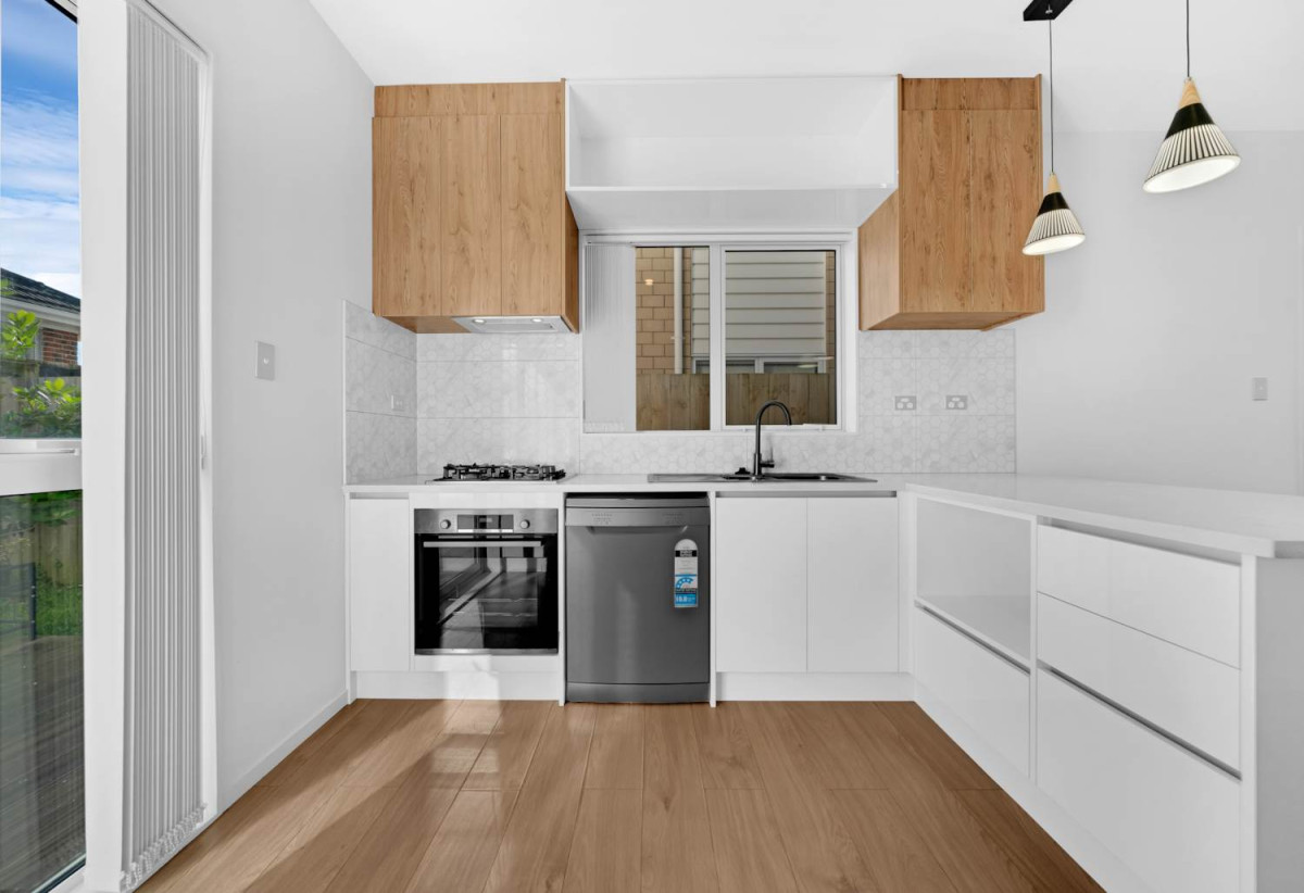 195m2 5 Beds (2 ensuites) 3.5 baths duplex home, Internal-access tandem garage with room for 2 vehicles, 46B Elliot Street, Howick, Auckland