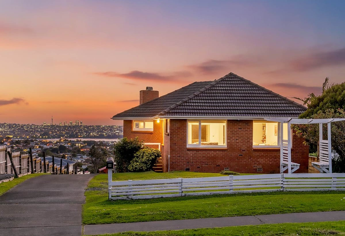 Half of 1130m2 section, Macleans College zone, Sea Views and Sky city views, Brick and tile 3 beds 2 baths house with garage, 1/68 Bleakhouse Road, Bucklands Beach, Auckland