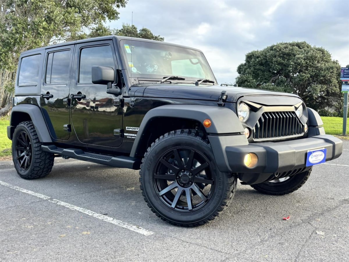 2014 Jeep Wrangler Sport Unlimited, 5 Door, RV-SUV, Automatic, 4WD, Black, 5 seats, 3600cc, Petrol, 146,896km