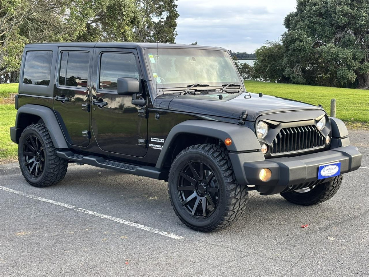 2014 Jeep Wrangler Sport Unlimited, 5 Door, RV-SUV, Automatic, 4WD, Black, 5 seats, 3600cc, Petrol, 146,896km