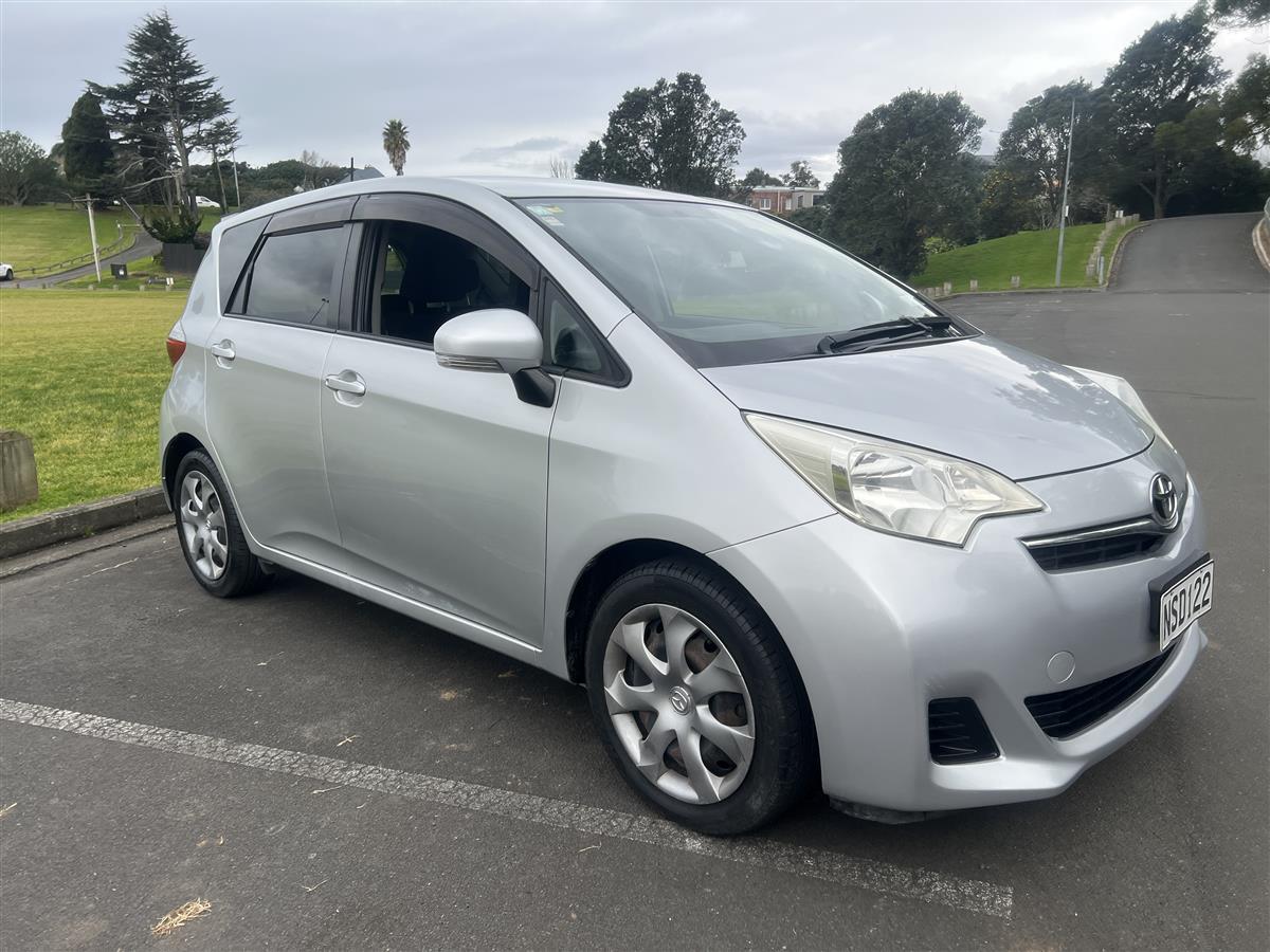 2012 Toyota Ractis /CURRENT WOF AND REGO Hatchback Automatic, 5 seats, Silver, Petrol, 1,320 cc, 57,800 km