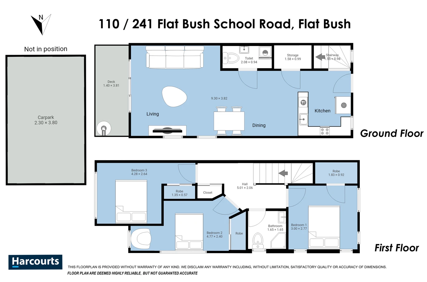 Freehold 3 beds 1.5 baths townhouse, 16 Papatahi Lane Flat Bush, Auckland