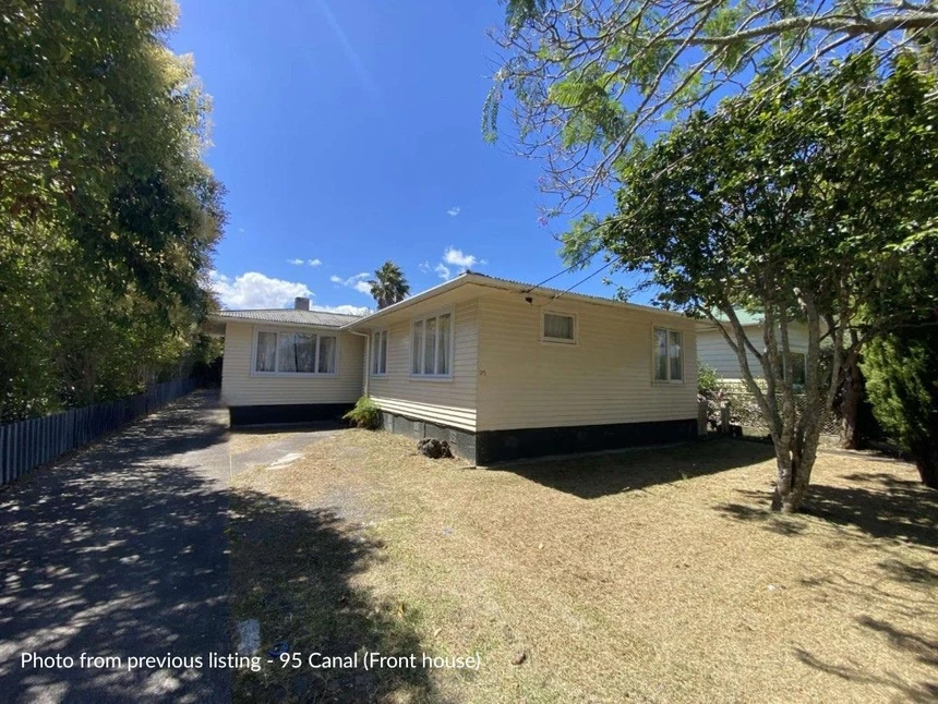 1031m2 section, RC and EPA Ready for 6 standalone homes, 6 beds 2 baths houses with car parks, 95 & 95A Canal Road Avondale, Auckland