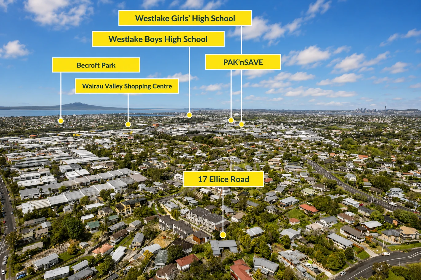 936m2 section, with RC approved for 7 new homes, 6 beds 3 baths house with carport, 17 Ellice Road Totara Vale, Auckland
