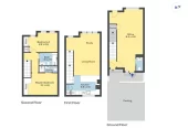 Double Grammar school zone, Home and income, 2 beds + office/ shop space 2.5 baths home with 2 car parks, One title, two addresses: 5/150 Symonds Street & 5/1 Glenside Crescent, Dual-access design with separate residential and commercial entrances, Ground-floor commercial space (approx. 40sqm) with street frontage, zoned for Auckland Grammar and Auckland Girls Grammar school, 5/1 Glenside Crescent Eden Terrace, Auckland