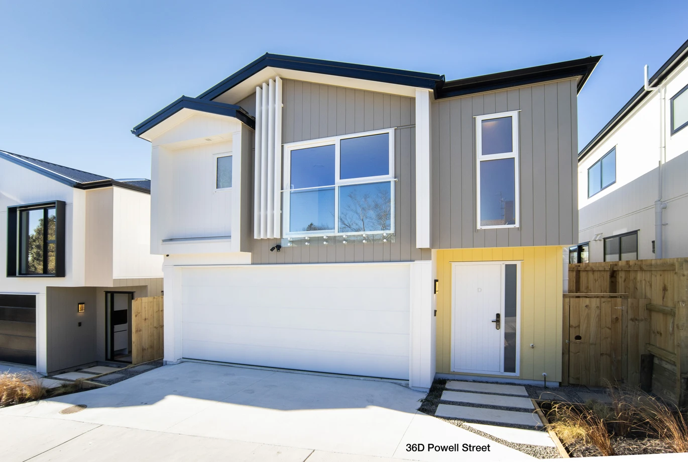 With Sky Tower views, Brandnew standalone 4 beds 2.5/3.5 baths 2 living areas homes with double garage, Central air conditioning, Ventilation system, Underfloor heating, 36 Powell Street Avondale, Auckland