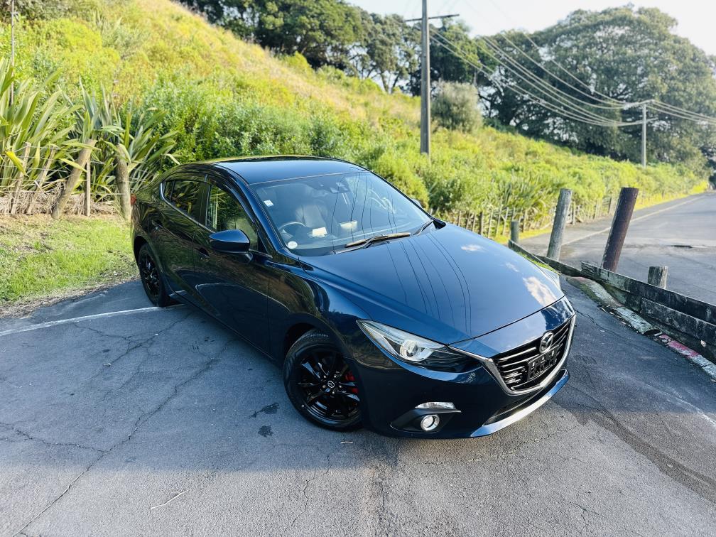 2014 Mazda Axela HYBRID !! L PACKAGE !! TOP SPEC !! Sedan Tiptronic, 5 seats, Blue, New Import, Hybrid, 2,000 cc, 78,020 km