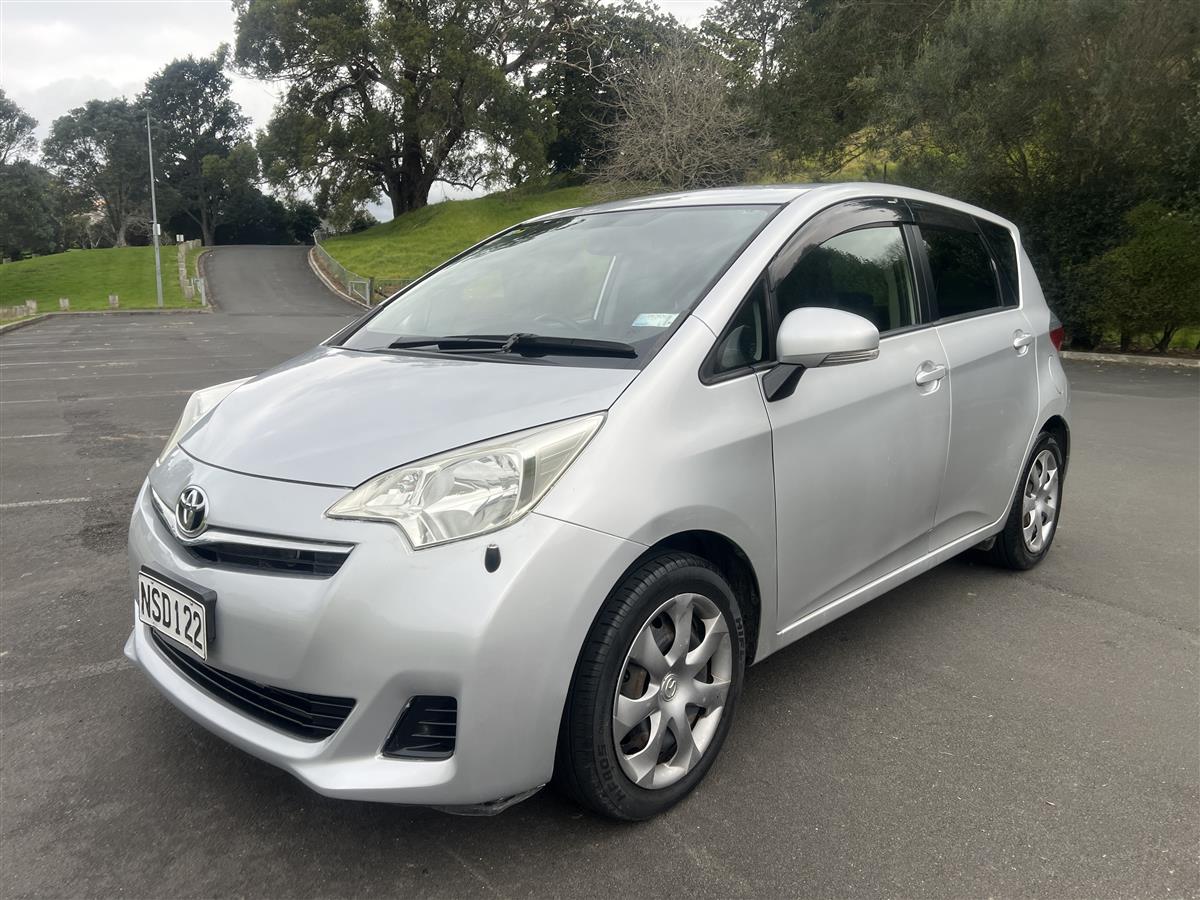 2012 Toyota Ractis /CURRENT WOF AND REGO Hatchback Automatic, 5 seats, Silver, Petrol, 1,320 cc, 57,800 km