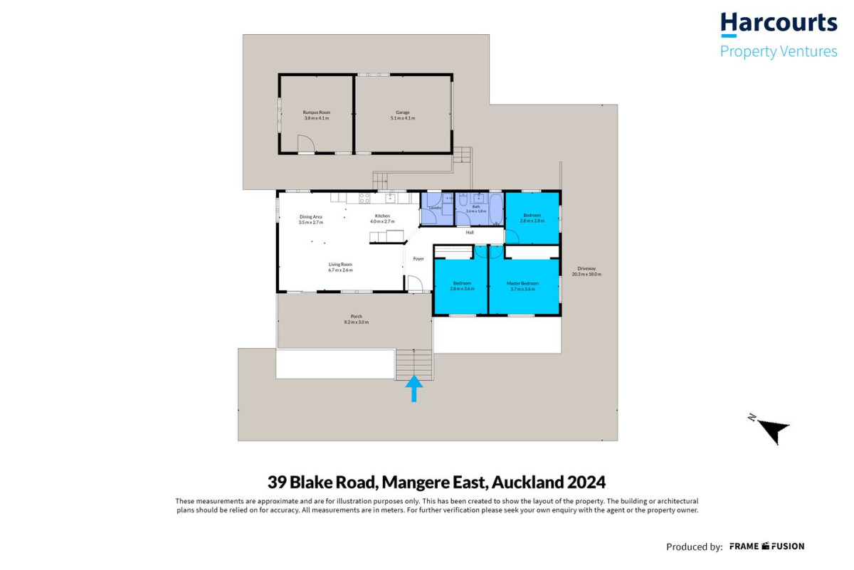 847m2 section, 3 beds 1 bath house with standalone garage, the owners have simply outgrown the home with a large and growing family, 39 Blake Road, Mangere East, Auckland