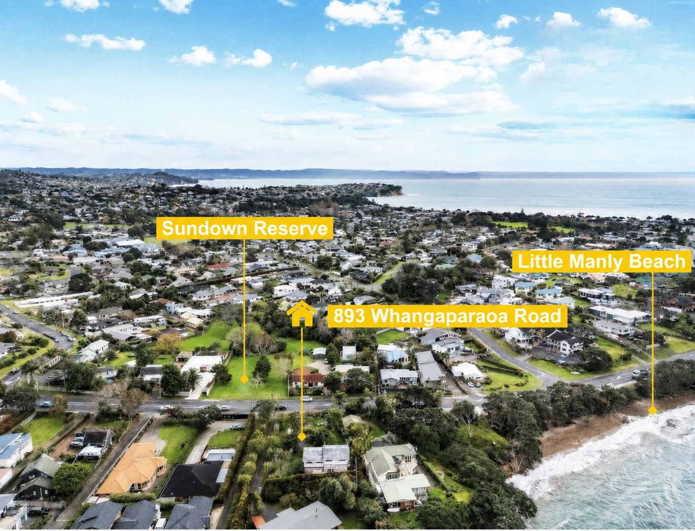 Must sell immediately, 1212m2 Beachside section, 4 beds 2 baths house with car parks, Situated a mere 50 metres from the pristine shores of Little Manly Beach, Throw out the CV and forget expectations, 893 Whangaparaoa Road Manly, Auckland