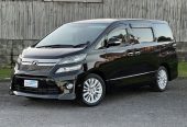 2012 Toyota Vellfire Parking Sensors !! Van Automatic, 8 seats, Black, New Import, Petrol, 2,360 cc, 74,827 km