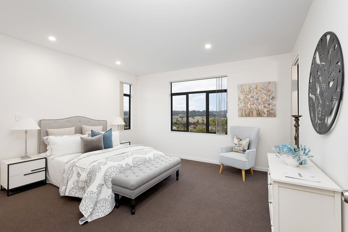607m2 section, with uninterrupted views of the Waitakere Ranges, 256m2 4 beds 2.5 baths house with double garage, 14 Waltham Street, Henderson, Auckland