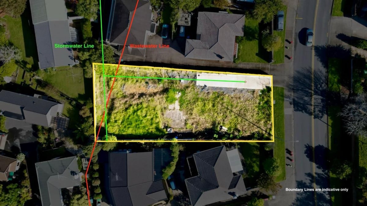 Two Titles – Clear Site, total land size of 930m2, RC approved for 6 dwellings, comprising: 2 standalone 4-bedroom homes, 2 duplex buildings (4 dwellings total), each 3 bedrooms, 5 water meters installed and paid, Power and internet connections completed, Site cleared and prepared, Approx. 50% driveway works completed, Approx. 80% of underground services completed (Three Waters), 273 & 273A Kepa Road Mission Bay, Auckland