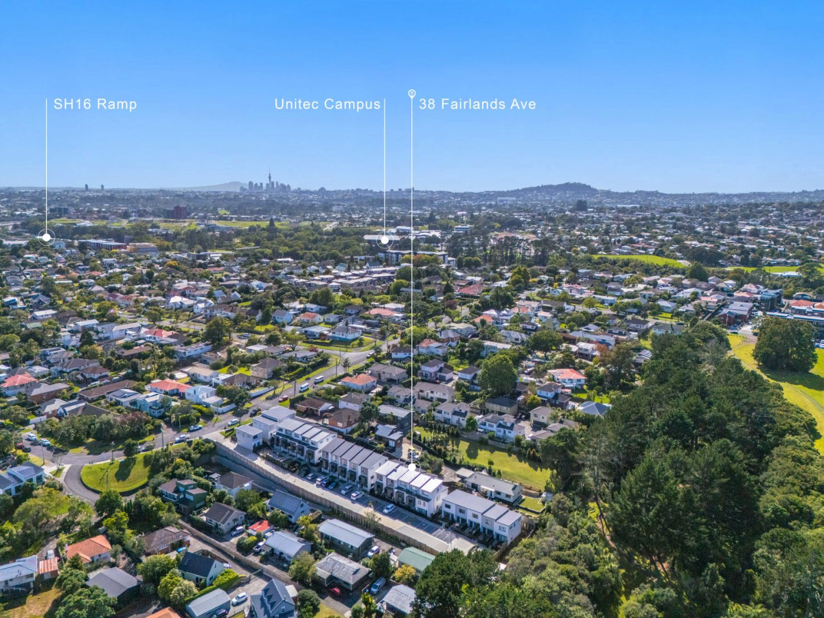 Affordable Brandnew freehold 2 beds 2 baths home with car park, Move-in ready, Located just a short walk to Heron Park and Fairlands Reserve, Lot 20/38 Fairlands Avenue, Waterview, Auckland