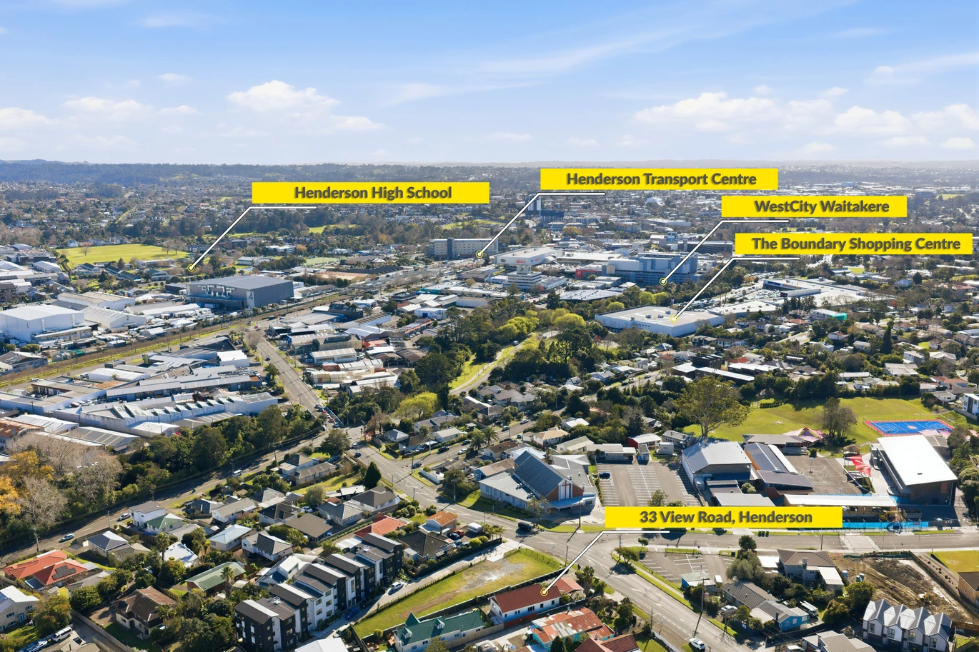 400m2 section, Renovated 3 beds 2 baths house with double carport, 33 View Road Henderson, Auckland