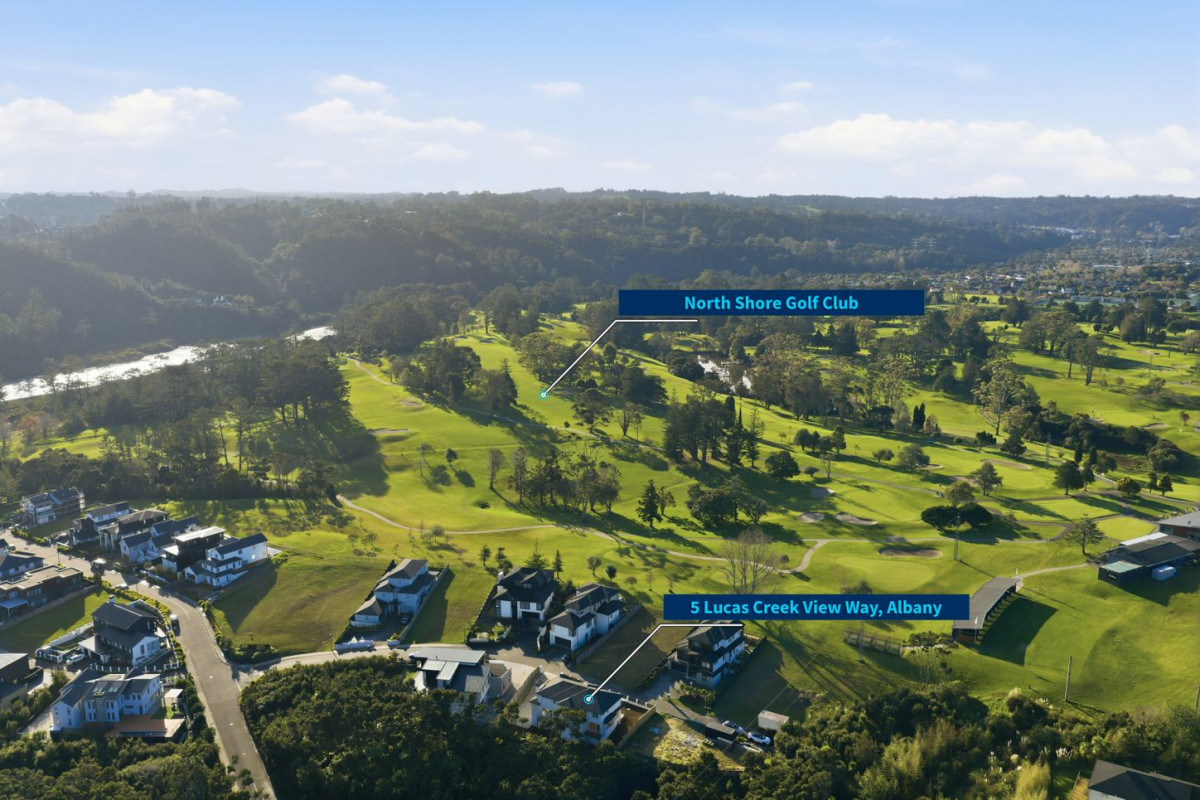 1210m2 section, Golf-side Family Haven, , 4 beds + study room 3.5 baths house with oversized garage, 5 Lucas Creek View Way, Albany, Auckland