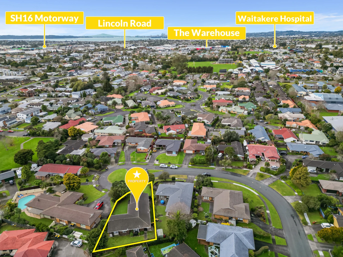 651m2 section, 200m2 Brick and tile 3 beds 2 baths house with double garage, 36 Frank Evans Place Henderson, Auckland