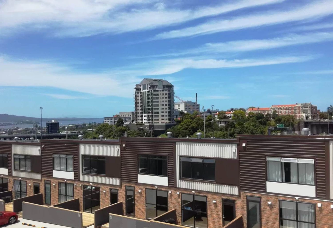 Double Grammar school zone, Home and income, 2 beds + office/ shop space 2.5 baths home with 2 car parks, One title, two addresses: 5/150 Symonds Street & 5/1 Glenside Crescent, Dual-access design with separate residential and commercial entrances, Ground-floor commercial space (approx. 40sqm) with street frontage, zoned for Auckland Grammar and Auckland Girls Grammar school, 5/1 Glenside Crescent Eden Terrace, Auckland