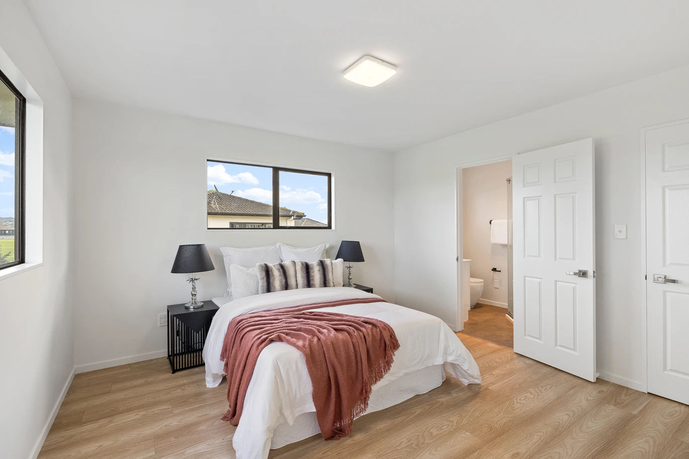 450m2 section, positioned right beside the legendary racecourse, 227m2 5 beds 3.5 baths (3 ensuites with one that doubles as both an ensuite and semi ensuite – see floorplan) with double garage, 58 Nacton Lane Avondale, Auckland