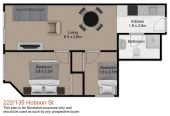 The overseas owner is motivated to achieve a sale, Auckland Girls Grammar school zone, 44m2 Freehold 2 beds 1 bath apartment, 222/135 Hobson Street, Auckland Central, Auckland