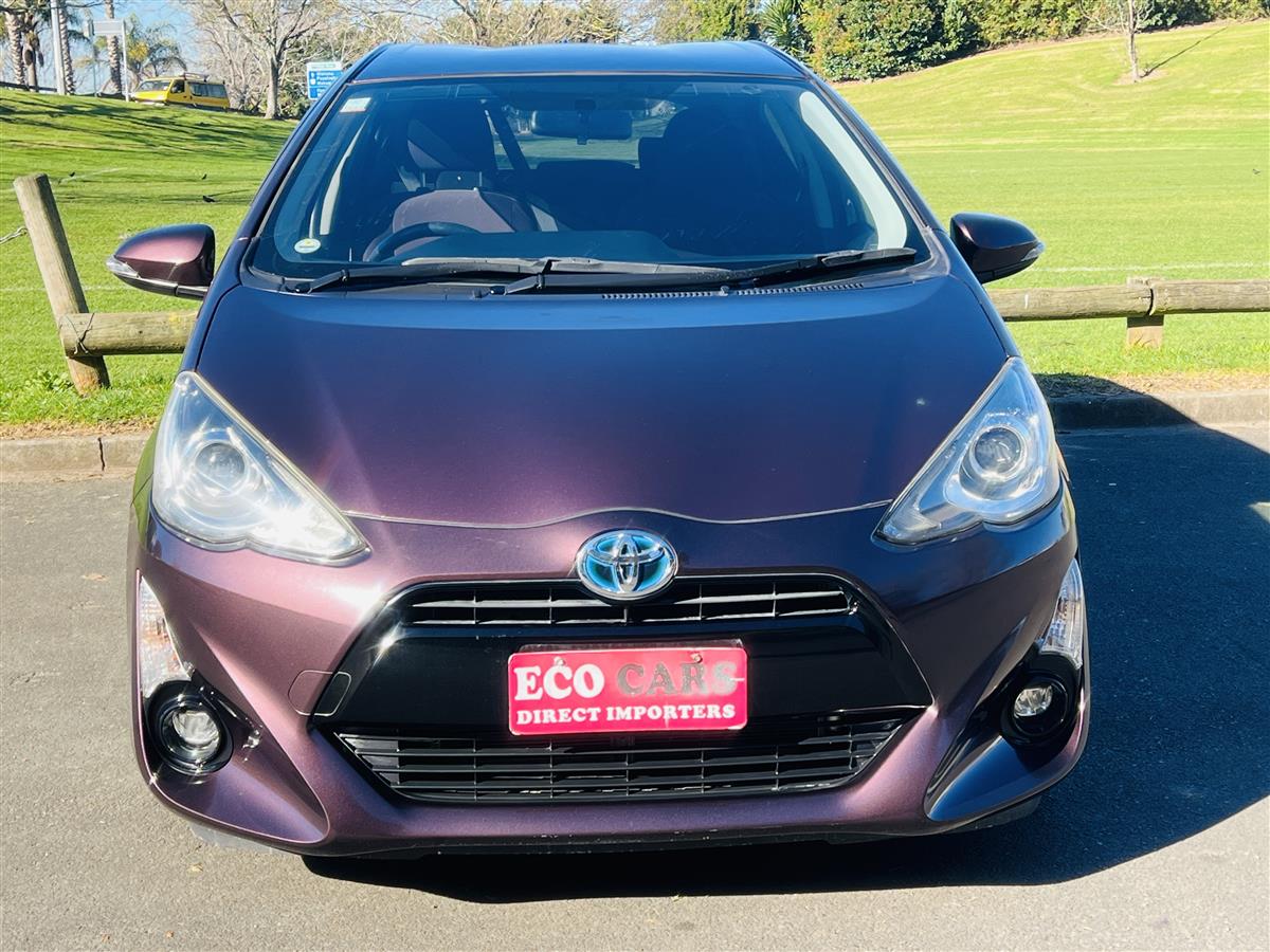 2015 Toyota Aqua G PUSH BUTTON START CRUISE CONTROL Hatchback Automatic, Purple, 5 seats, Hybrid, 1,500 cc, 55,080 km