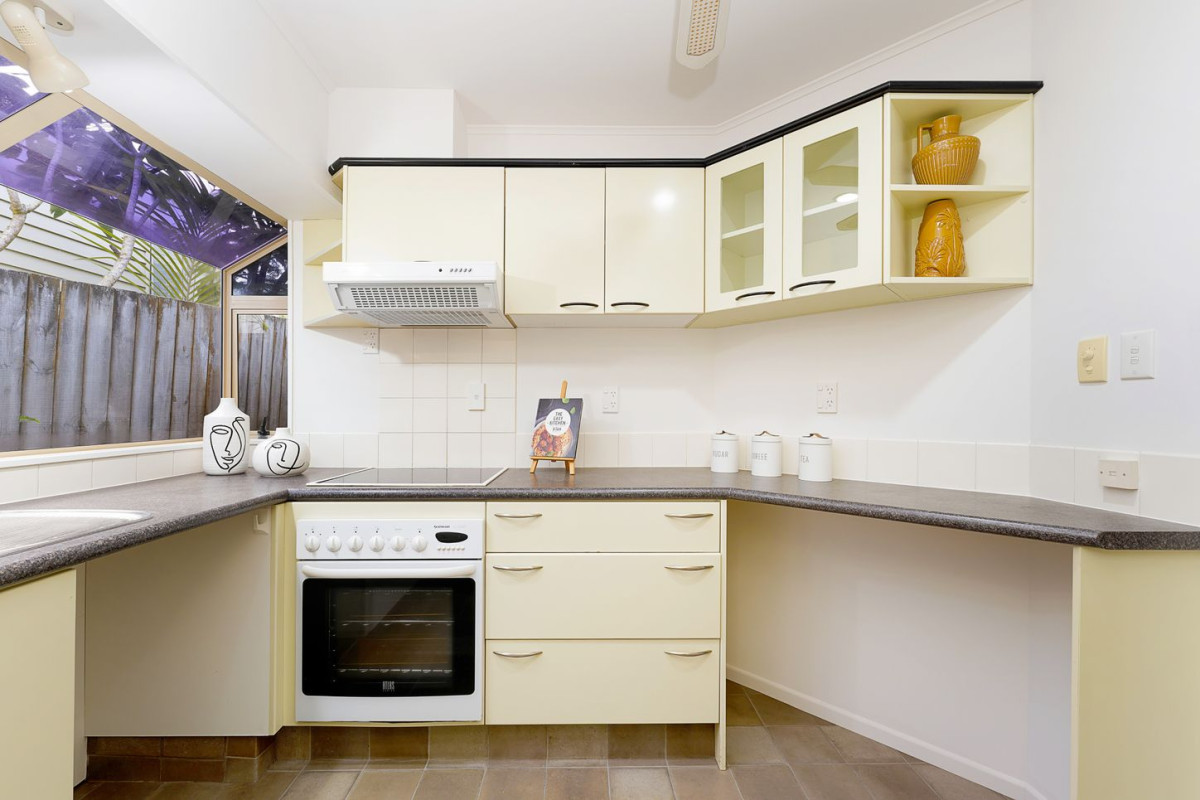 344m2 section, 130m2 Renovated Brick and tile 2 beds + study room (1.9 x 2.6M) 1 bath house with double garage, 17A Tirimoana Road, Te Atatu South, Auckland