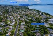 1222m2 section, Macleans College zone, 5 beds + office 4 baths house with double garage and double car port, 80A Beach Road, Mellons Bay, Auckland