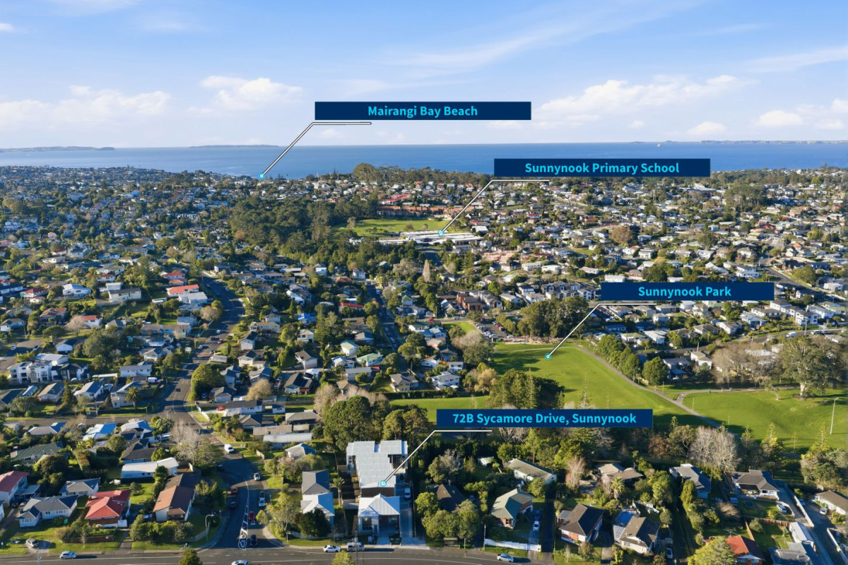 Westlake school Zone, 156m2 Brandnew freehold 3 beds + study 3.5 baths home with garage, Big Corner Yard| Extra Parking, 74D Sycamore Drive, Sunnynook, , Auckland