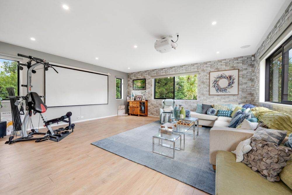 1222m2 section, Macleans College zone, 5 beds + office 4 baths house with double garage and double car port, 80A Beach Road, Mellons Bay, Auckland