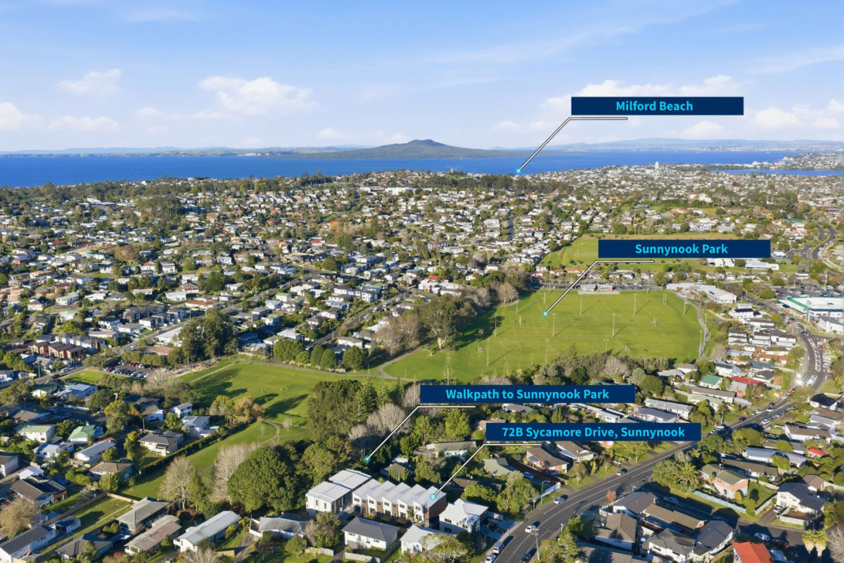 Westlake school Zone, 156m2 Brandnew freehold 3 beds + study 3.5 baths home with garage, Big Corner Yard| Extra Parking, 74D Sycamore Drive, Sunnynook, , Auckland