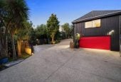 1222m2 section, Macleans College zone, 5 beds + office 4 baths house with double garage and double car port, 80A Beach Road, Mellons Bay, Auckland