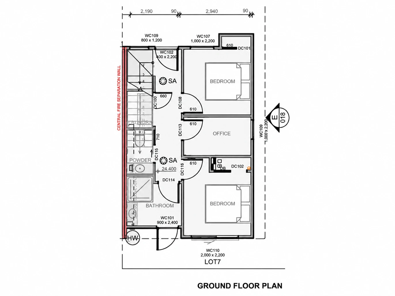 2 beds + study/office, 1.5 baths duplex home with car park, 7/29 Te Koa Road Panmure, Auckland